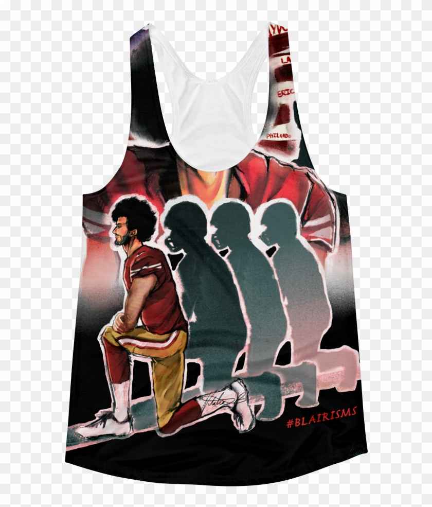 Kaepernick Protest Alleauxver Women's Racerback Tank - Active Tank Clipart