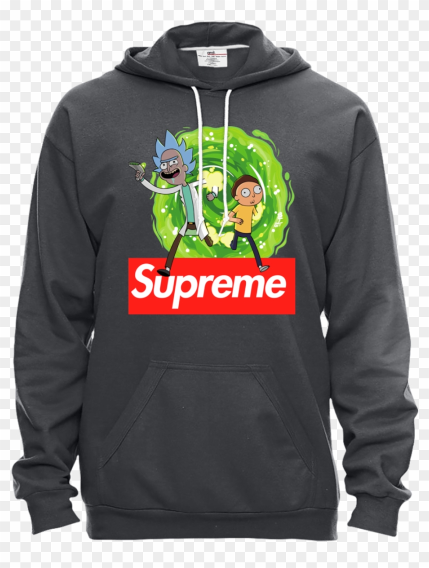 [2019] Official Supreme Rick And Morty Hoodie - Rick And Morty Supreme Hoodie Clipart #3907120