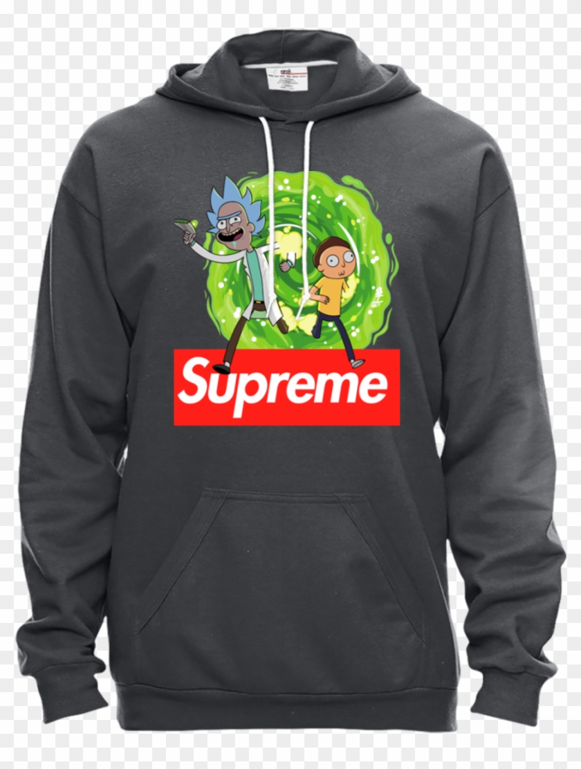 [2019] Official Supreme Rick And Morty Hoodie - Rick And Morty Supreme Hoodie Clipart