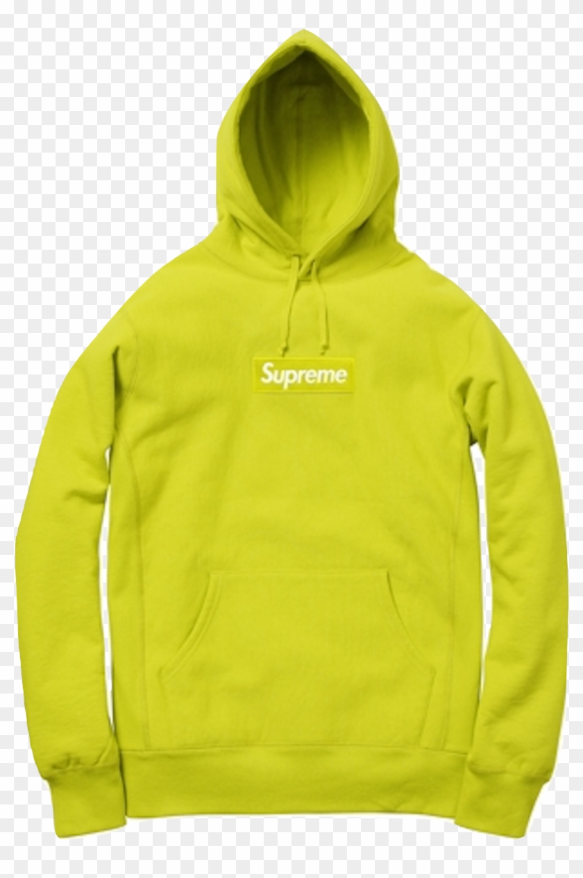 Supreme Box Logo Hooded Sweatshirt - Supreme Acid Green Box Logo Hoodie Clipart