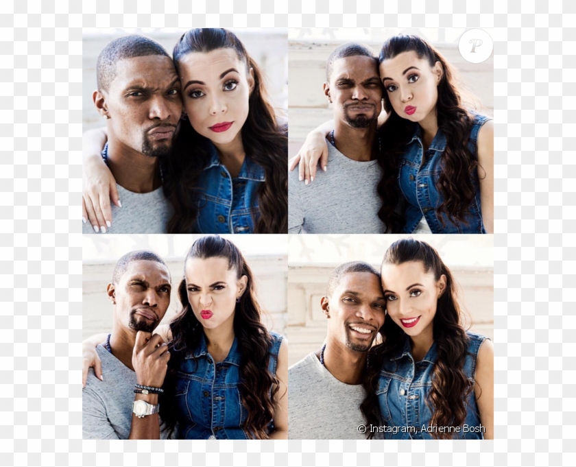 Chris Bosh Et Sa Femme Adrienne Sont Devenus Le - Friendship Clipart #3907202