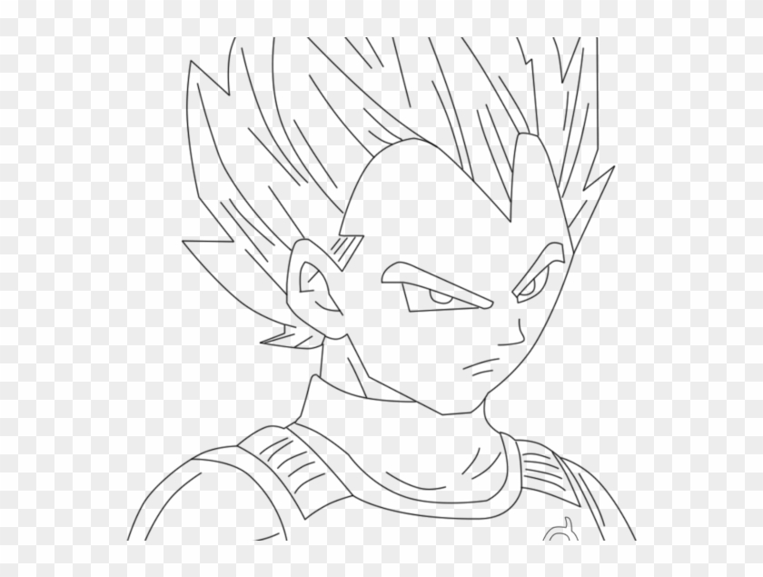 Ssgss Vegeta Coloring Pages 5 By Alexandria - Line Art Clipart