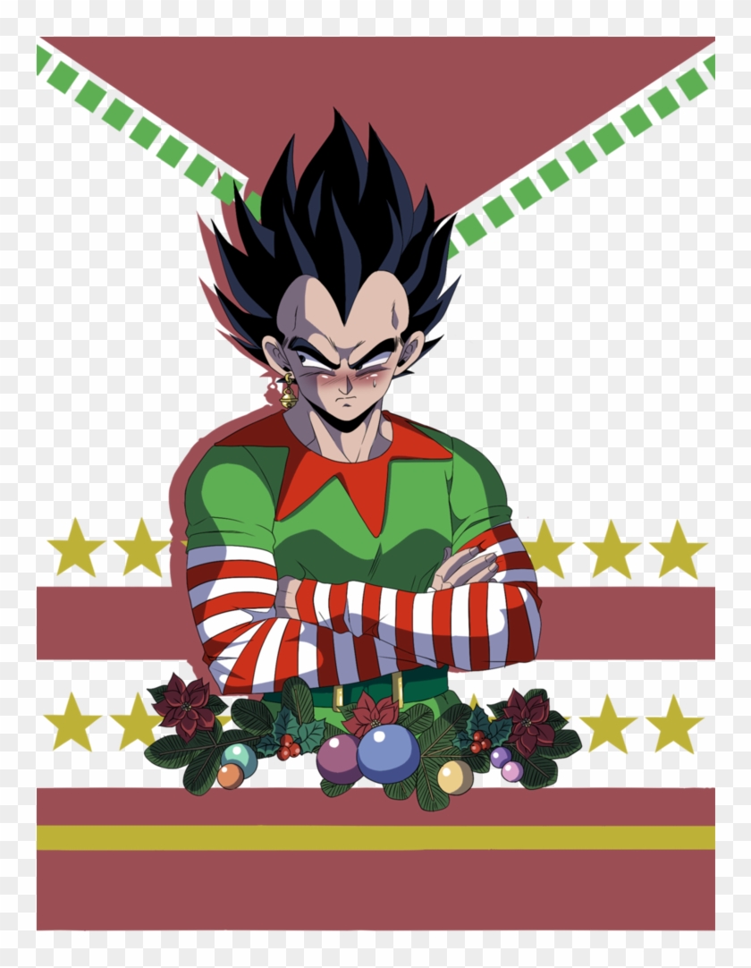 Vegeta - Christmas Vegeta Clipart
