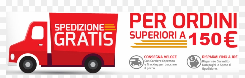 Spedizioni Gratis Banner - Commercial Vehicle Clipart