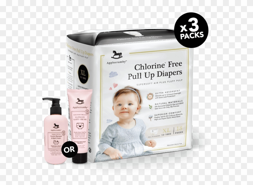 1 Diaper Pack - Applecrumby Diapers Clipart #3907889