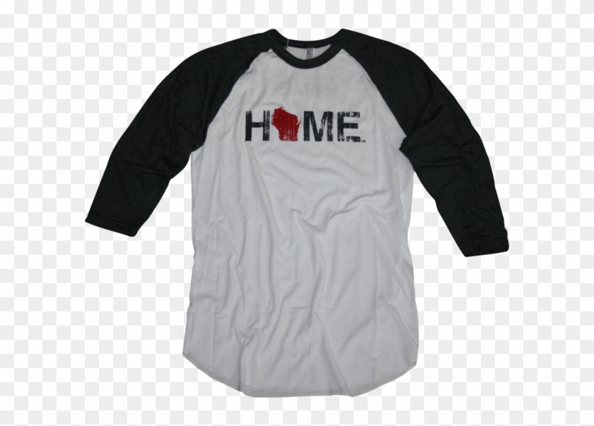 Wisconsin 3/4 Sleeve Baseball Jersey - Long-sleeved T-shirt Clipart