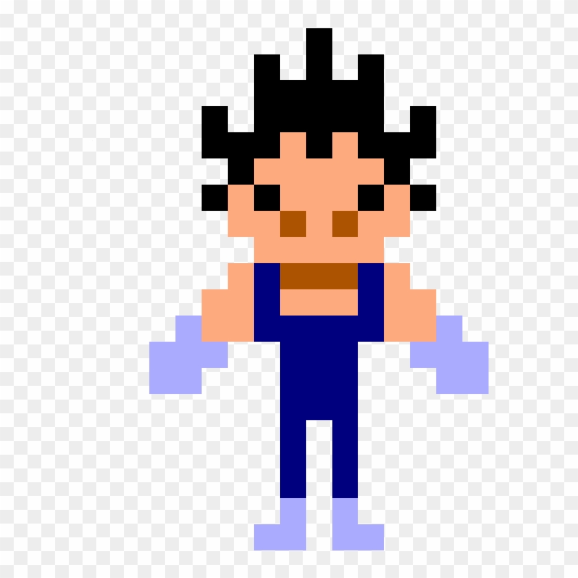 2018 - 10 - 08 - Vegeta 8-bit - José Mazim - Illustrations Clipart #3908423