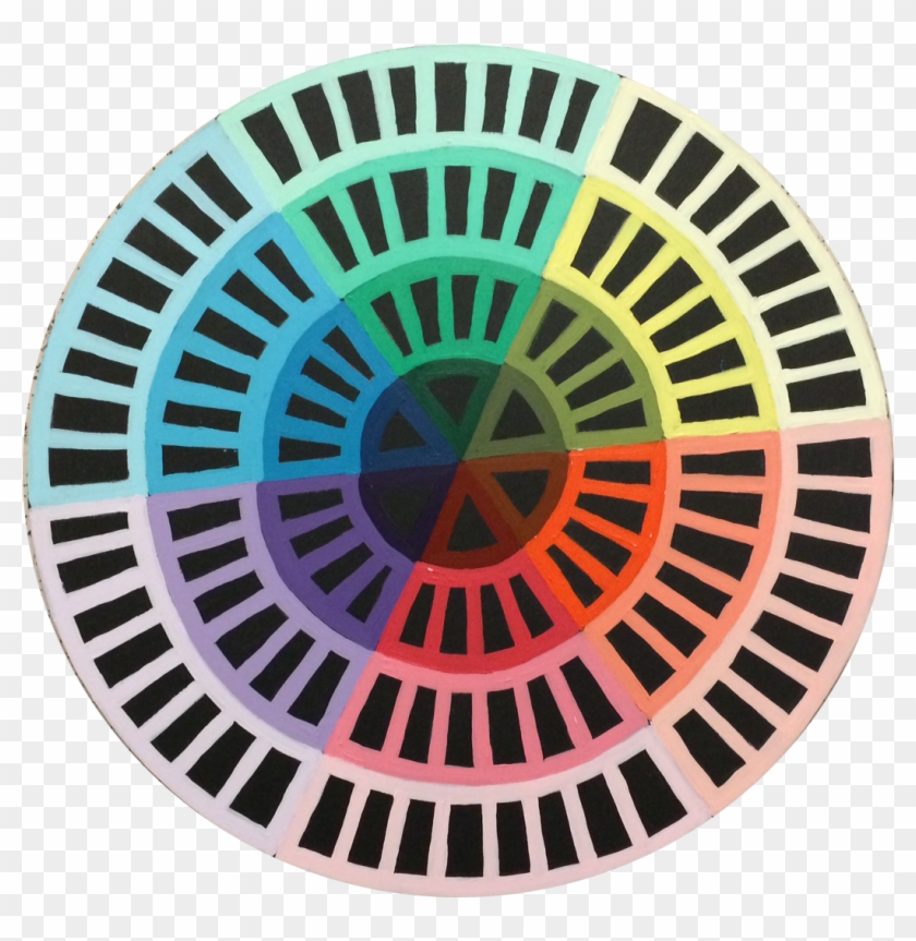 Color Wheel Mandala Exemplar - 24 7 Vector Png Clipart #3908436