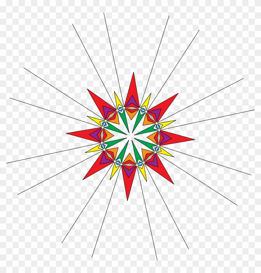 Kaleidoscope Mandala Colors Png Image - Kaleidoscope Vector Free Clipart