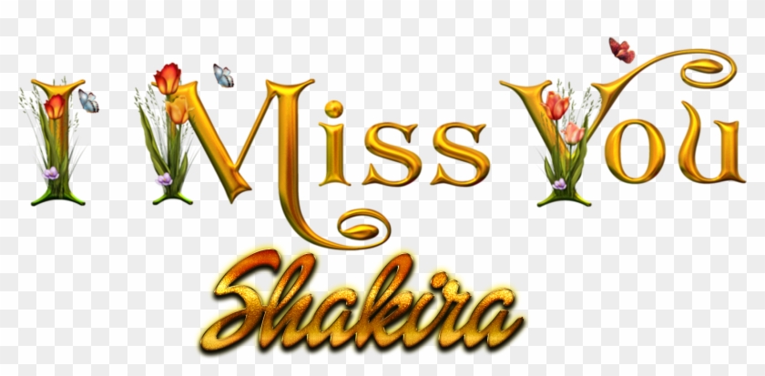 Shakira Miss You Name Png - Shabnam Name Clipart