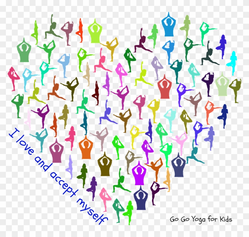 Get Your Free Kids Yoga Heart Mandala - Happy Valentines Day Yoga Clipart #3908581