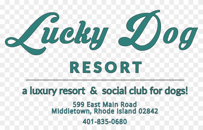 Lucky Dog Resort - Calligraphy Clipart #3910541