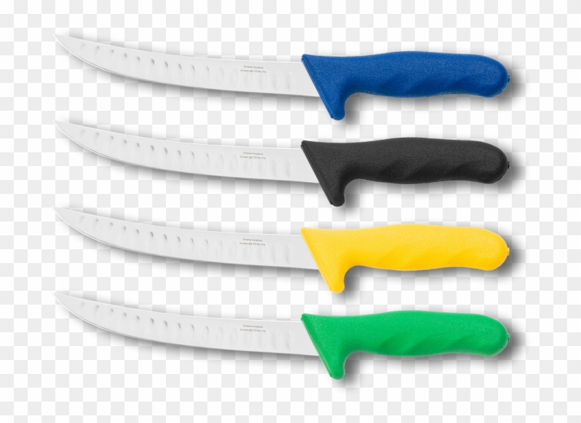 Inox Curved Skinning Knifes - Utility Knife Clipart
