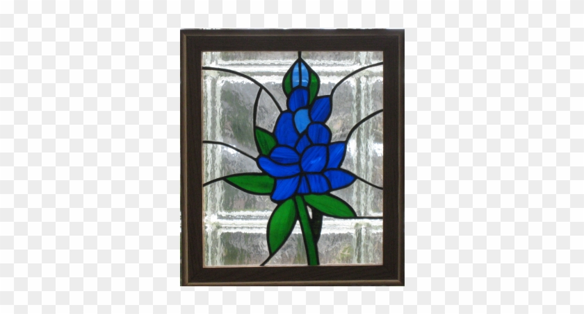 Bluebonnet - Stained Glass Clipart #3911105