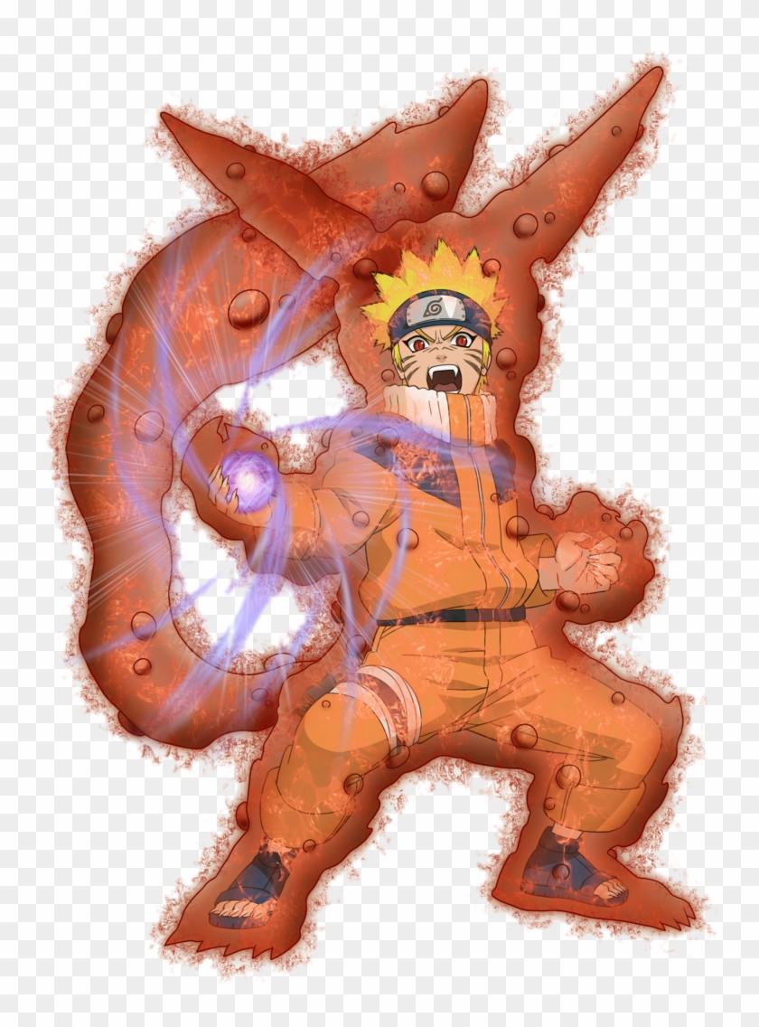 Narutoxns Naruto 1 Tail Fox Rasengan Render By Xsaiyan-d4n57k8 - Naruto Uzumaki Nine Tails Cloak Clipart