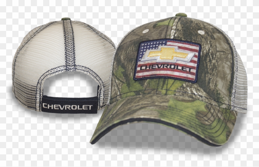 Camo Hat American Flag Gold Bowtie Chevrolet Patch - Baseball Cap Clipart #3911528