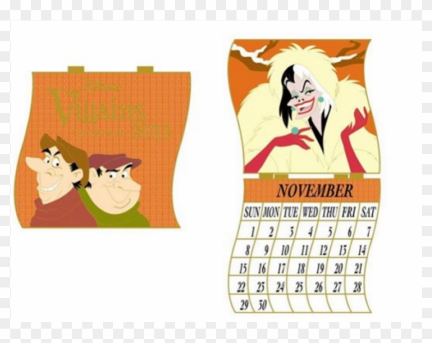 Dssh - Villains Calendar - November - Cruella De Vil - Cartoon Clipart #3912300