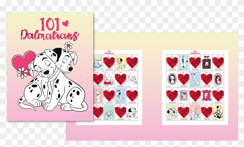101 Dalmations Stamp Pack - Greeting Card Clipart #3912574