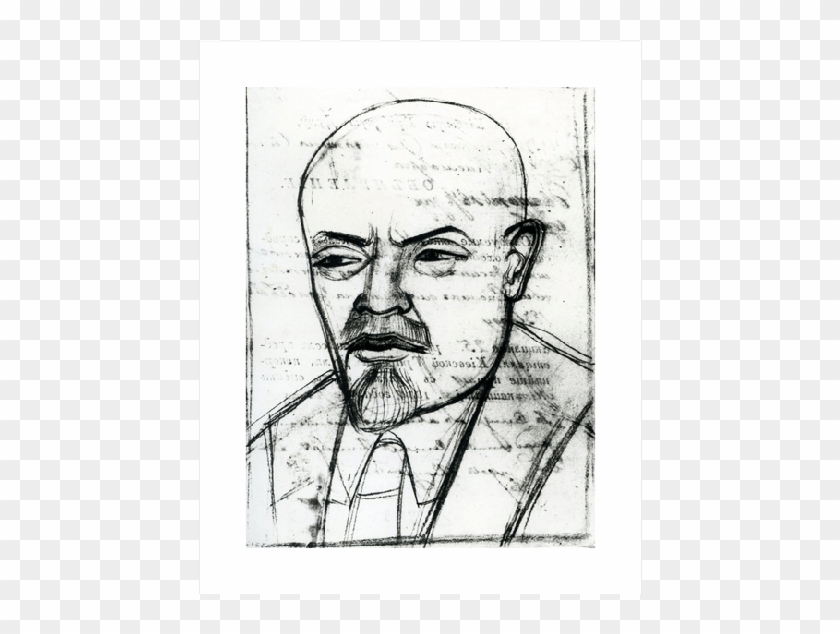 Portrait Of Vladimir Lenin - Sketch Clipart