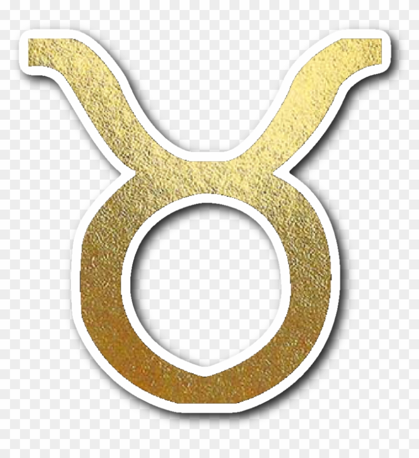 Taurus Gold Sign Vinyl Sticker - Emblem Clipart #3913063