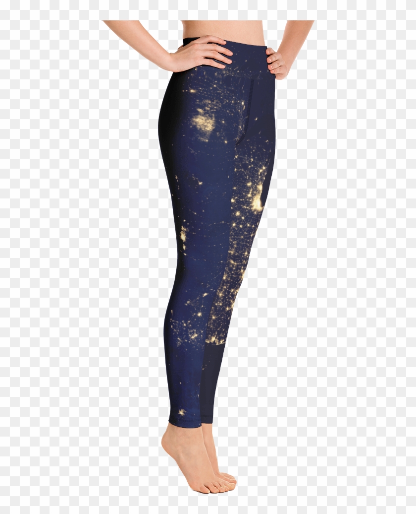 Night Lights Women's Active Leggings - Leggings Clipart #3913472