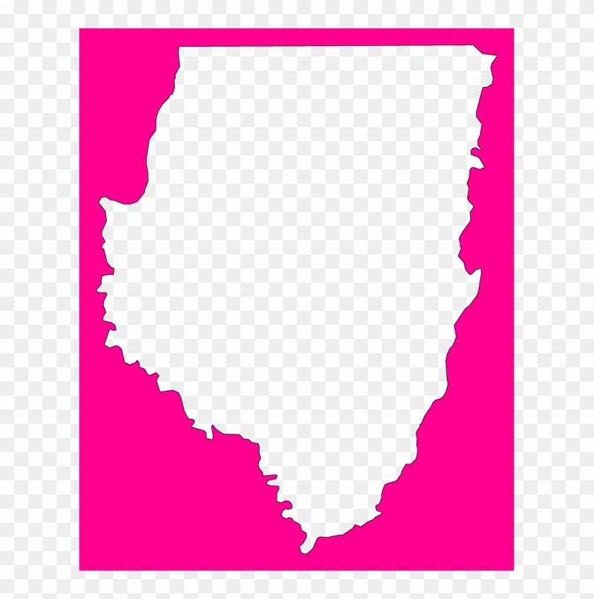 A Plain Frame Map Of Dixie - Illustration Clipart #3913672