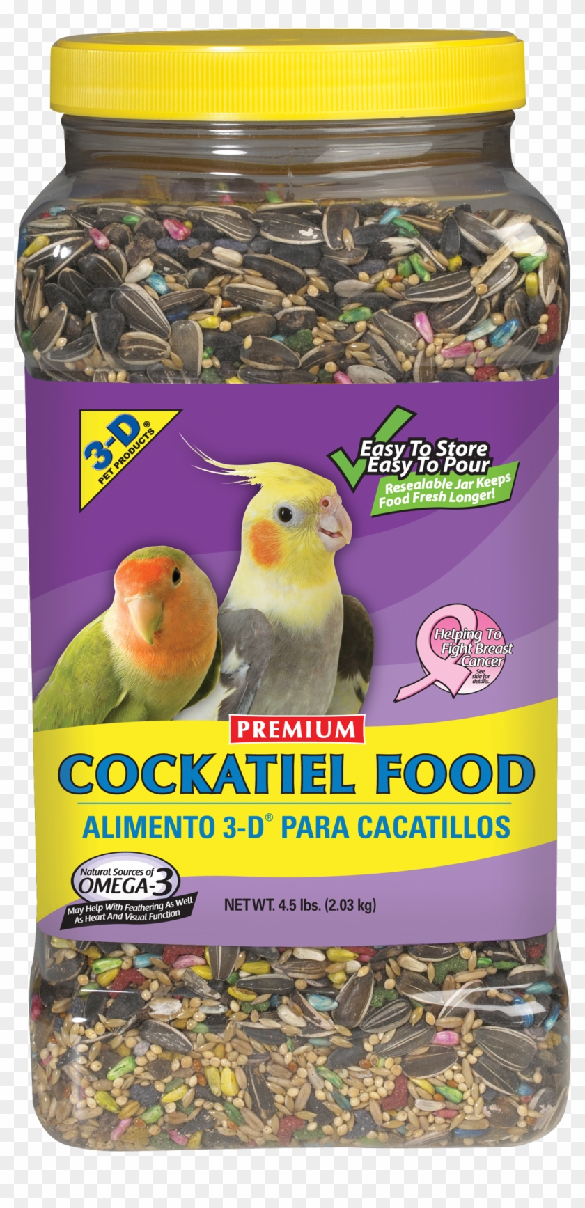 A Premium Quality Food For Cockatiels And Other Small - Cockatoo Food Walmart Clipart #3913799