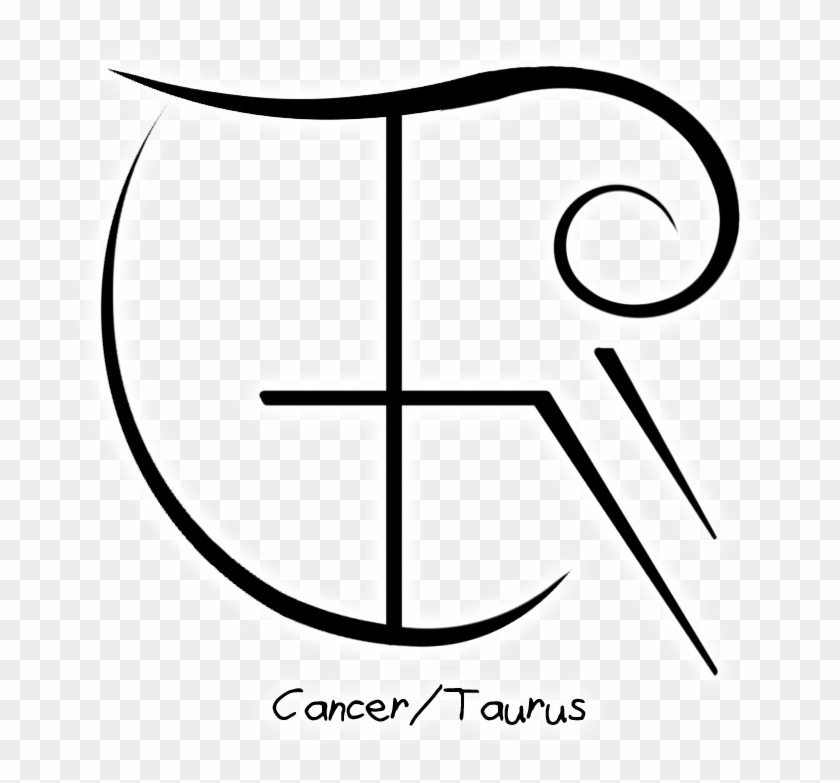 “cancer/taurus” Sigil - Line Art Clipart #3914028