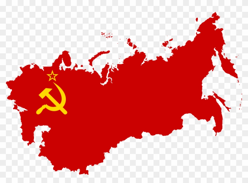 Soviet Flag Png - Soviet Union Flag Map Clipart