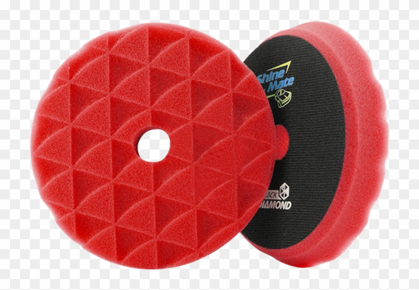 Shine Mate 7 Inch Foam Pad, Black Diamond, Red - Shine Mate Clipart