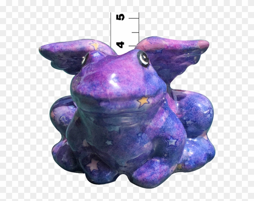Frog With Purple Wings Clipart