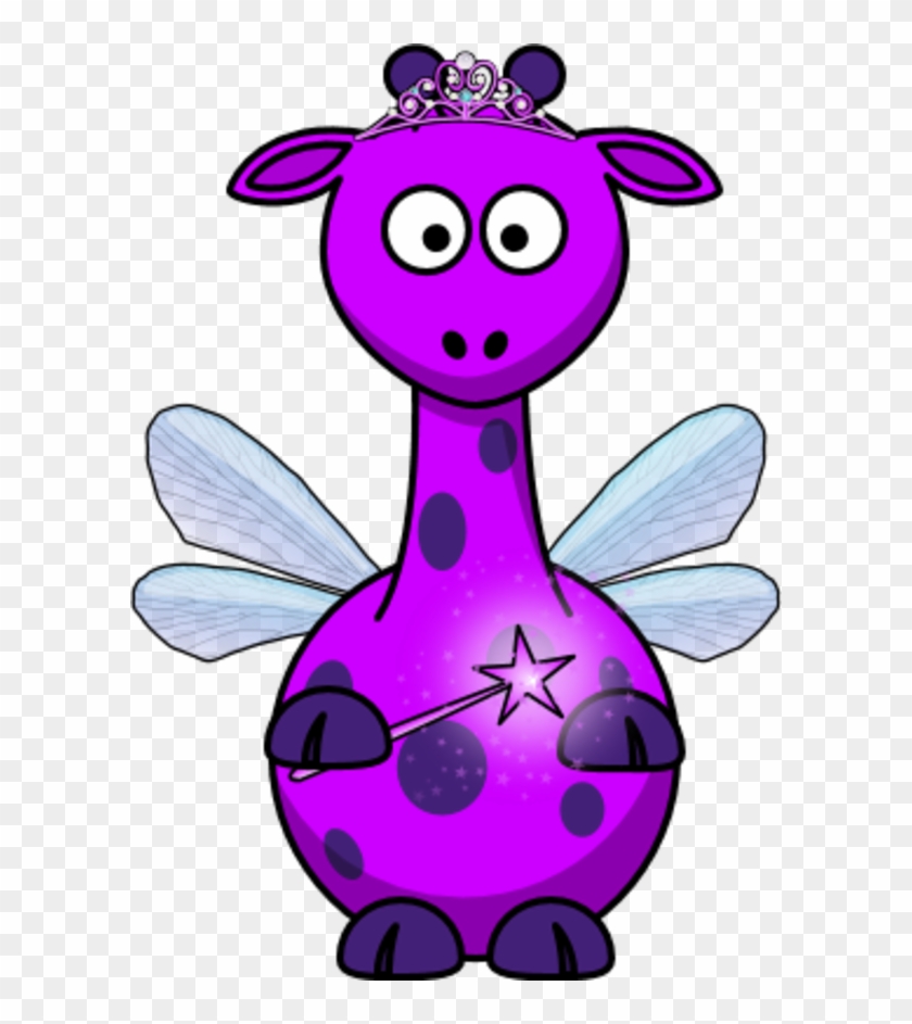 Fairy - Purple Giraffe Clip Art - Png Download #3914799