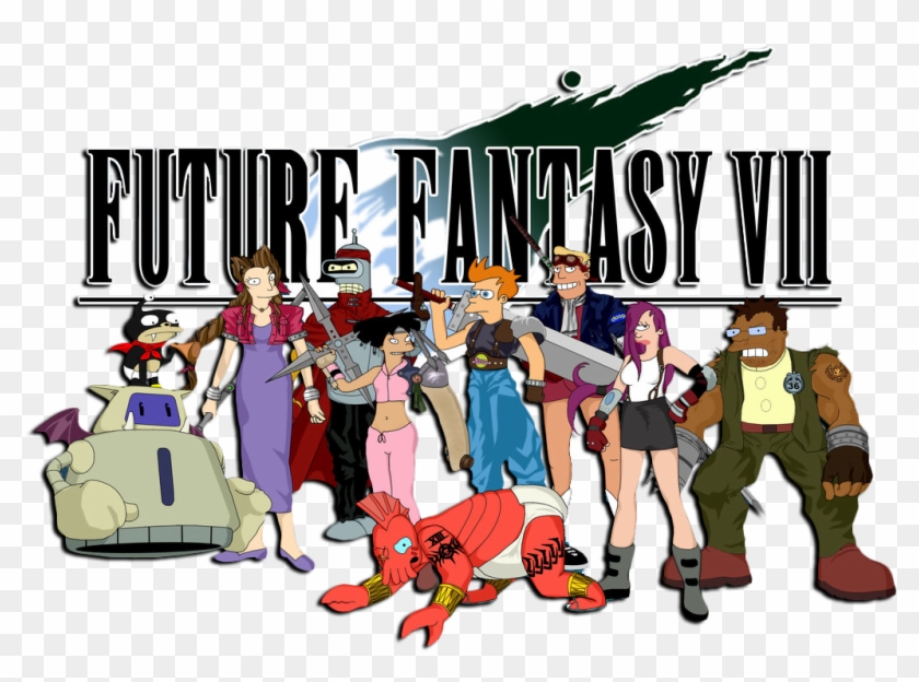 Noog Corner Final Fantasy 7 Vii Futurama Future - Futurama Final Fantasy Clipart