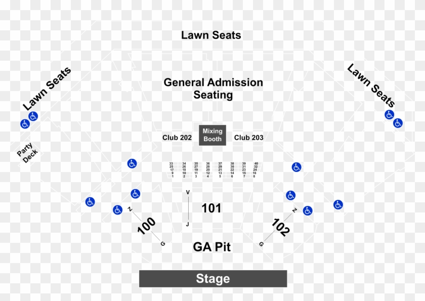 Legend - Dos Equis Pavilion Seating Chart Clipart #3915280