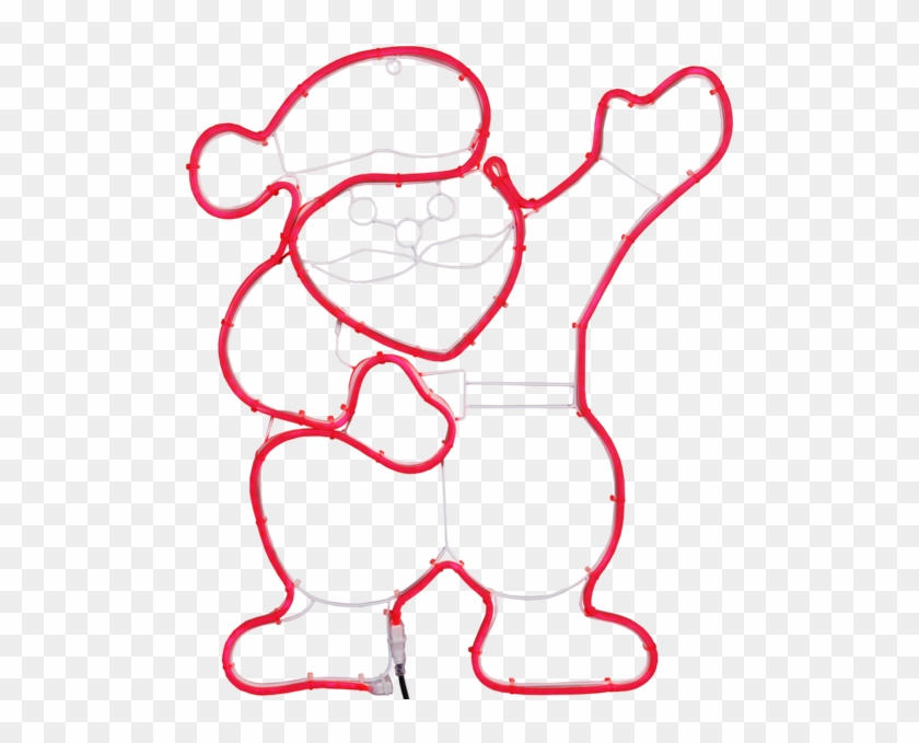 Neon Lichtschlauch Weihnachtsmann Clipart #3915407