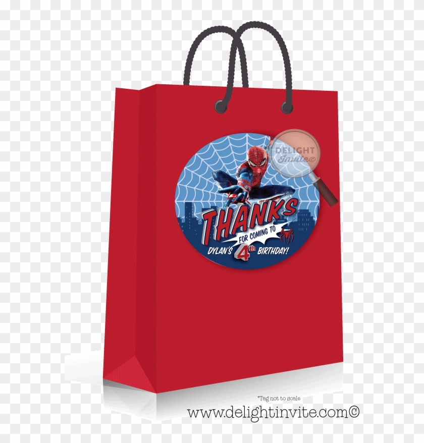 Amazing Spiderman Favor Tags - Paper Bag Clipart