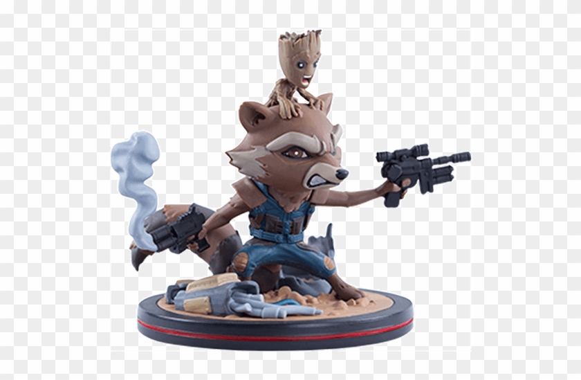 Statues And Figurines - Rocket And Groot Q Fig Clipart #3916458