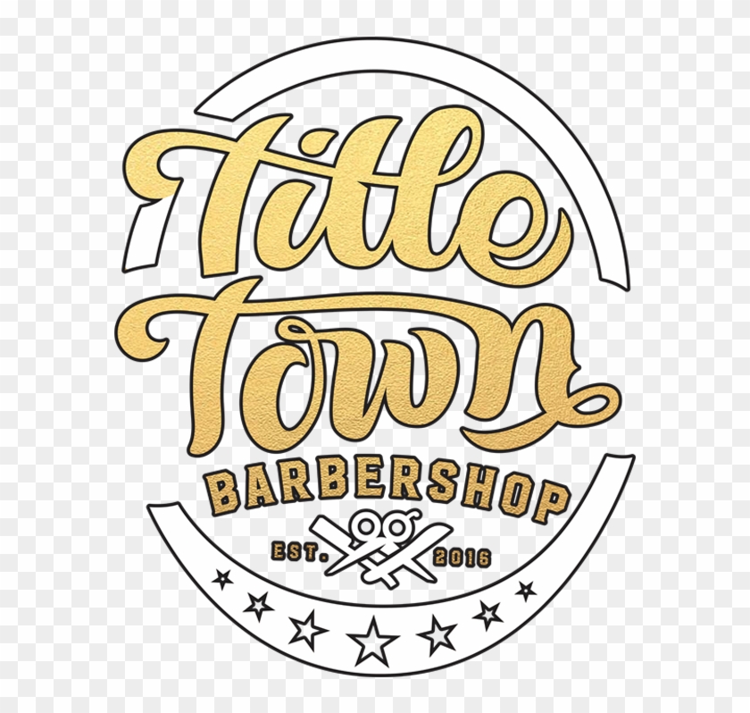 Title Town Barbershop - Illustration Clipart
