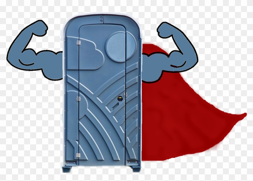 Porta-potty, Porta Potties, Superhero, Sanitation Superhero, - Port A Potty Clip Art - Png Download