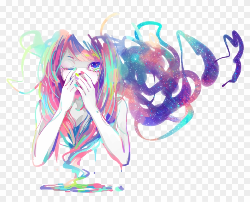 Release My Soul - Pastel Color Anime Girl Clipart
