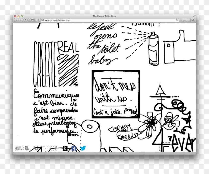 The Eternal Toilet Door Is The World's Potentially - Cartoon Clipart #3917390