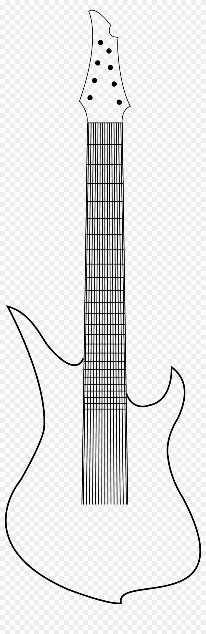 Random Stuff At - Headstock Guitar 8 Strings Clipart