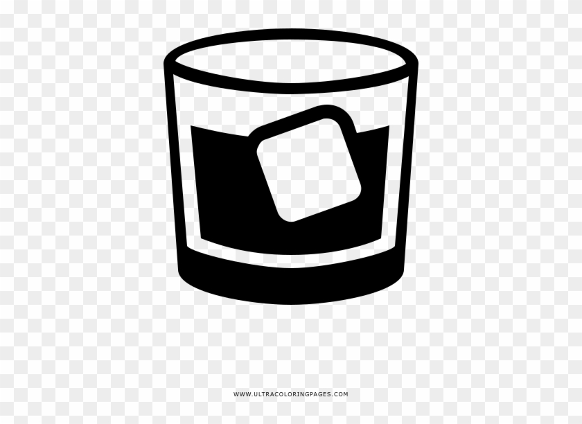 Rocks Glass Coloring Page Clipart