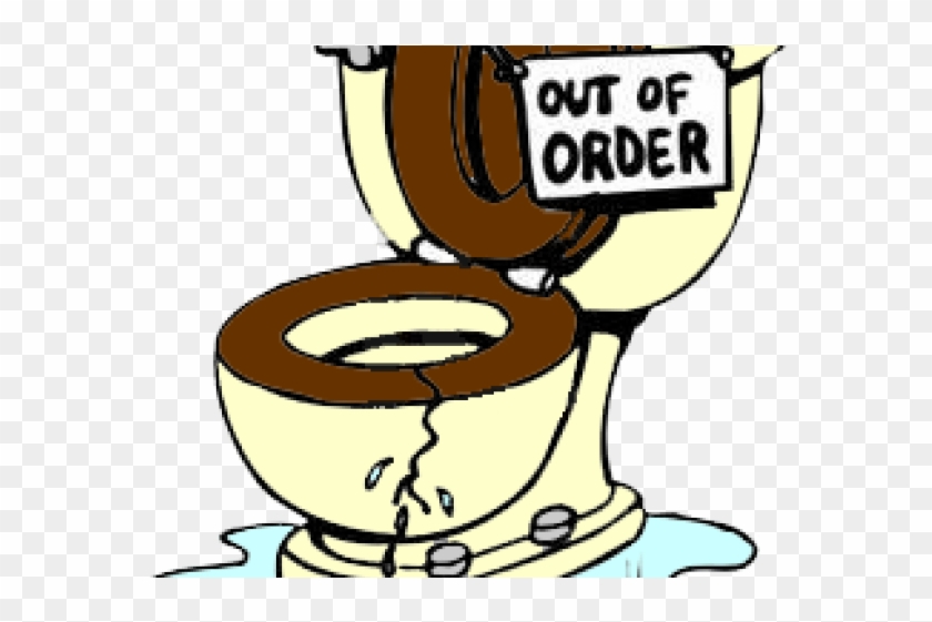 Emergency Clipart Bathroom - Out Of Order Toilet Sign - Png Download #3918045