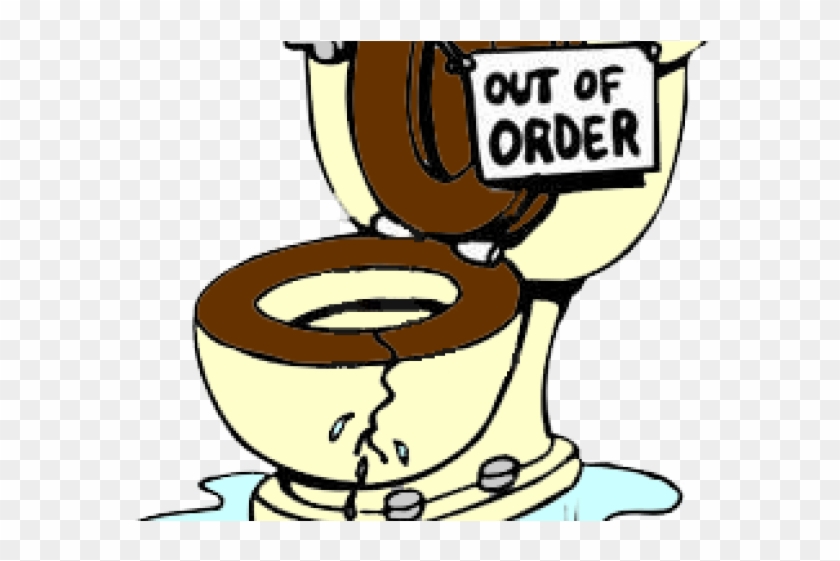 Emergency Clipart Bathroom - Out Of Order Toilet Sign - Png Download