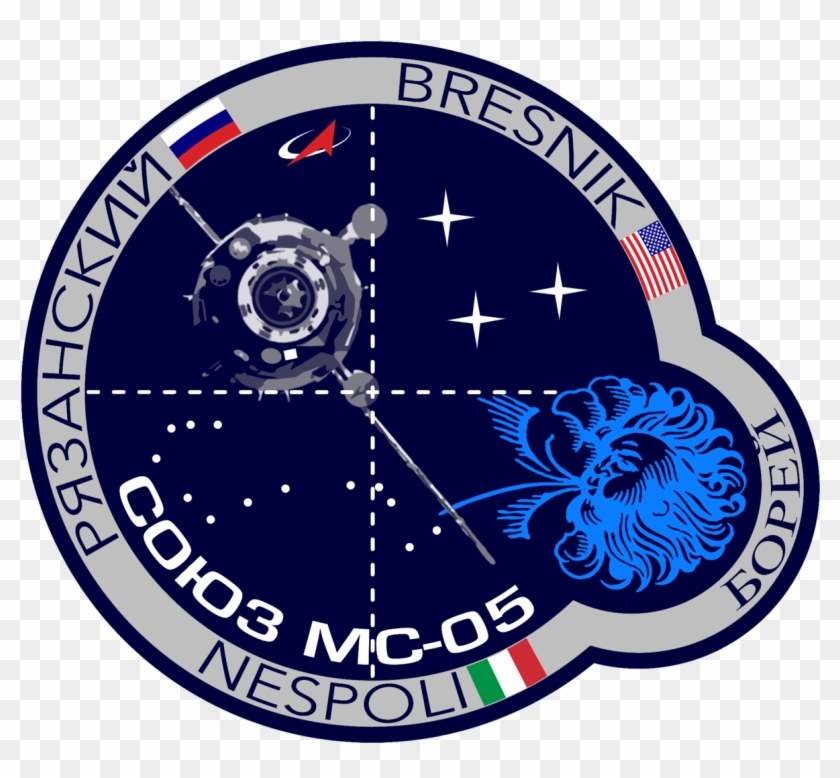 New Crew Blasts Off To Station - Roscosmos Badge Clipart #3918363