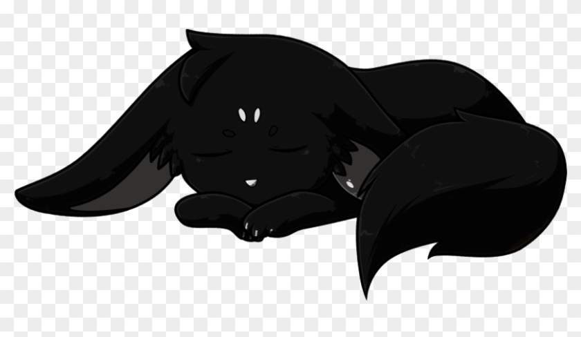 Player Points - - Anime Wolf Pup Sleeping Clipart #3919038