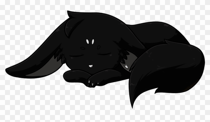 Player Points - - Anime Wolf Pup Sleeping Clipart