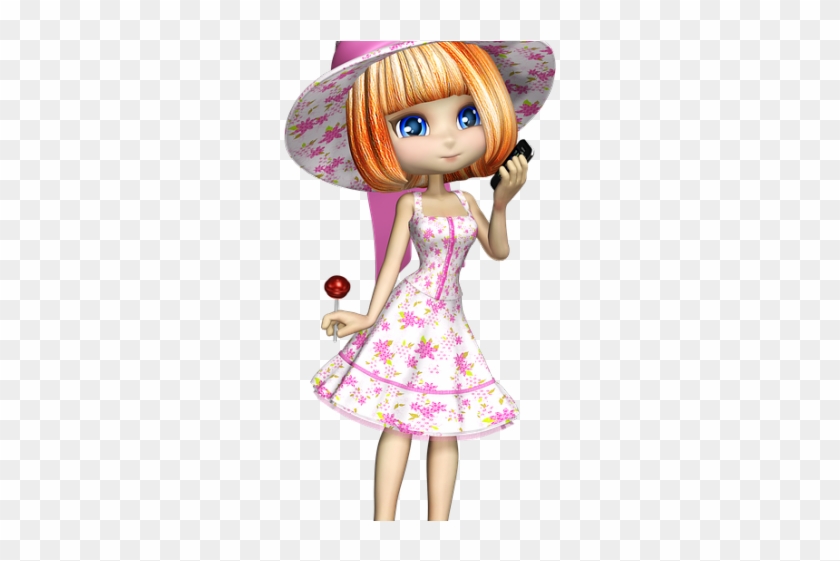 Little Girl Clipart Transparent Background - 3d Vector Girl - Png Download #3919074