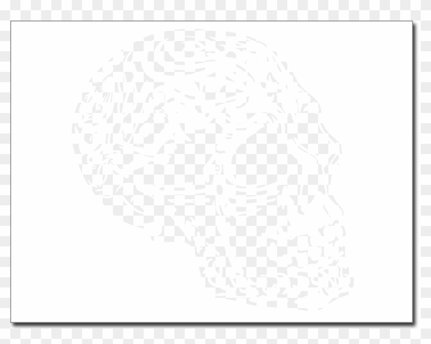 Aufkleber Mit Totenkopf Und Höllen Motiv - Skull Clipart #3919624